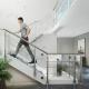 Durable Stainless Steel Handrails with 1050mm Height for Glass Railing Systems