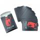 Adults Black Custom Printed Playing Cards Game Deck Eco Friendly 0.33mm