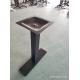 Steel Long Table Legs Outside Furniture Sandy Texture Finish Commercial Table Bases