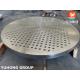 ASTM A182 F316 Large Diameter Stainless Steel Forged Tube Sheet For Heat Exchanger