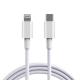 2A Type C To Lightning Cable Data Sync Fast Charging TPE Cover MFI Certified