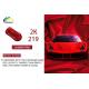 Stable Harmless Auto Paint Top Coat , Weatherproof Red Gloss Car Paint