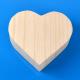 exquisite wood gift box heart gift box