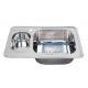 WY-7050 big and mini size bowl kitchen sink/stainless steel sink
