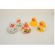 Professional OEM floating duck with metal weighted duck embossed custom duck toy