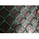 Lightweight Pvc Coated Chain Link Fence Mesh Green / Black / Blue Color