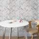 Hexagon Inlay Bianco Carrara White Grey Cream Broken Wood Marble Onyx Waterjet Floor Tiles