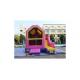 Pink Cinderella Inflatable Princess Bouncer With Slide Jumping Castle