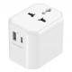 Black Electrical Plug Fast Charging Travel Adapter Full Copper With Nickel Plating