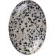 Natural Polished Dalmatian Jasper Palm Stone Oval Shaped Dalmatian Crystal Energy Stone for Buildings Decoration