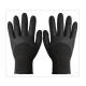 Black Acrylic And Polyester Yarn Nitrile Winter Gloves Extra Thick