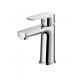 Chromed Brass Single Handle Wash Basin Faucet 159mm High Hot Cold Water Mixer