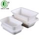 Eco Friendly Lunch Bagasse Pulp Biodegradable Takeaway Food Containers For Airplanes