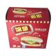 White Paperboard Colorful Printing Paper Box Packaging For Hamburger