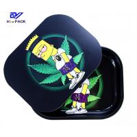 Customized Weed Rectangle Tin Box With Lid Custom Weed Packaging Can