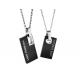 New Fashion Tagor Jewelry 316L Stainless Steel couple Pendant Necklace TYGN313