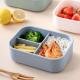 Silicone Bento Box for Kids, Toddlers and Adults - Microwave, Dishwasher, Freezer and Oven safe - Lunch, Snack