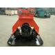 Vibration Proof Hydraulic Plate Compactor For Excavator 45 Degree Inclined