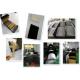 flat PVC + fibre cloth folded bellow covers for  CNC fiber metal  laser cutting machine