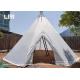 White Small Teepee Camping Party Tipi Tents Outdoor For Adults