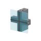 Square Aluminium Curtain Wall Profile 0.8mm-3mm Thickness Customized Color