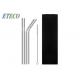 Customized Logo Stainless Steel Reusable Straws Environmentally Friendly