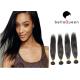 Natural Looking Silky Straight Brazilian Virgin Human Hair With Natural Black