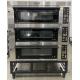 40x60 Asian Bakery Deck Oven 9 Tray 3 Deck Gas Oven For Bread