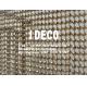 Faceted Ball Chain Curtains,  Metal Bead Curtains, Ballchain Shimmer Screen, Architectural Drapery Chains