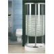 4mm Glass Sliding Door Shower Room Round Stripe White Background