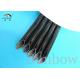 Black Silicone Fiberglass Sleeving / rubber fiberglass braided sleeve for wire harness insulation