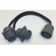 J1708 Deutsch 6 Pin Female to Dual 6-Pin Male Splitter Y Cable
