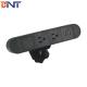 Boente New Arrival 6.56 Ft Cord US 2 Power Outlet With 2 USB Ports Black Clip On Table Power Strip Extension PRC