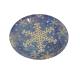 Snowflake Swirls Gold Foil Paper Plate , 9'' Compostable Paper Plates