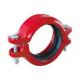 Red 76mm Grooved Pipe Fittings For High Performance Piping