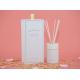 Natural Home Scent Diffuser , Scented Reed Diffuser In White Matte Glass Bottle