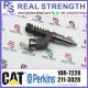 Diesel Engine Fuel Injector 10R-7228 10R7228 211-3028 375-4106 3754106 for C18 excavator more series in good service