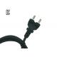 KC Approved Korea Power Cord Pvc / Rubber Jacket Oem With Two Round Pin