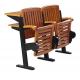 Rubber Wood Strong Steel Desk Lecture Hall Seating With Fixing Tablet