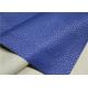 0.7 Mm Blue PU Synthetic Leather Viscose Backing Fabric For Garment /  Sofa