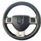 Hand Stitch Black PU Leather Steering Wheel Cover for Dodge Charger Grand Caravan Journey Avenger Durango Challenger