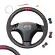 Hand Sewing Leather Suede Steering Wheel Cover for Mazda 3 Axela 5 6 Atenza 2003 2004 2005 2006 2007 2008 2009 2010