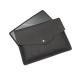Black Leather Tablet Protective Cases With Pop Button
