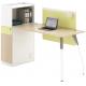 Customization Melamine Office Desk With Steel Leg Cabinet ISO9001