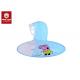 Foldable Clear Plastic Raincoat Cute Cartoon Peppa Pig UFO Shape Rain Hat Cape