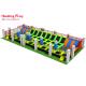 Large Size Trampoline Park Equipment , Professional Square Trampoline 29.8x10.9x3.4m Real case in Kazakhstan