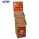 Coffee Cups Cardboard Floor Displays , Stand Up Cardboard Display With Cells