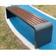 Stainless Steel 304 Wood Outdoor Metal Bench  Commercial And Business Establishments