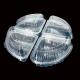 Custom Food-Grade High Clarity PET Plastic Blister Packaging for Slice Cake Boxes Foldable Clamshell Containers