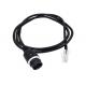 Black waterproof RJ45 male to female extension cable with LED indicator, OEM/ODM